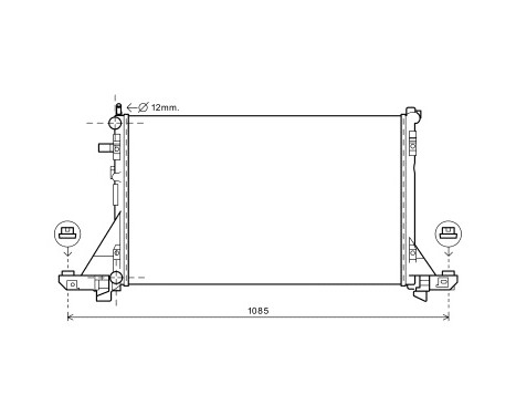 Radiator, engine cooling 43002561 International Radiators