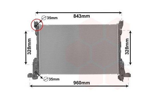 Radiator, engine cooling 43002623 International Radiators