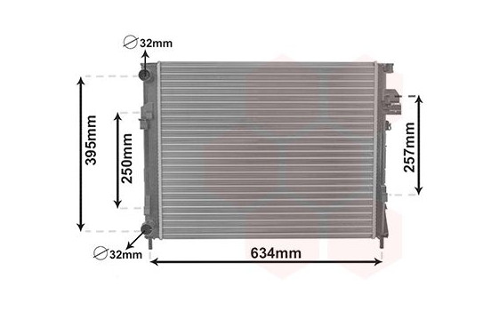 Radiator, engine cooling 43012303 International Radiators