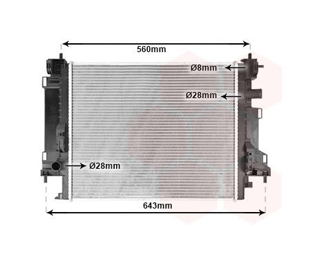 Radiator, engine cooling 43012704 International Radiators