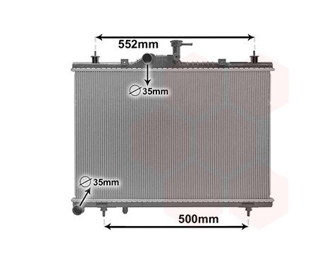 Radiator, engine cooling 43012705 International Radiators