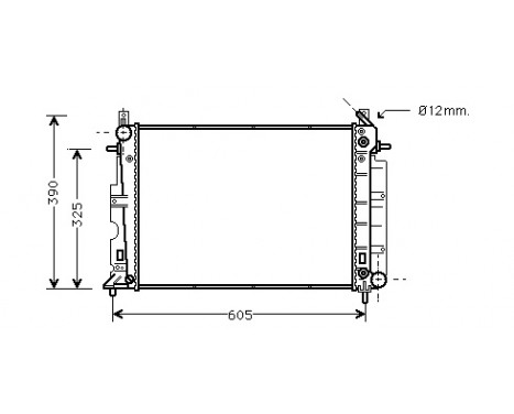 Radiator, engine cooling 47002008 International Radiators