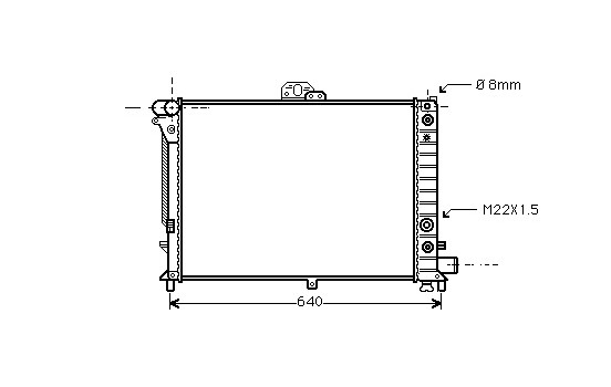 Radiator, engine cooling 47002011 International Radiators