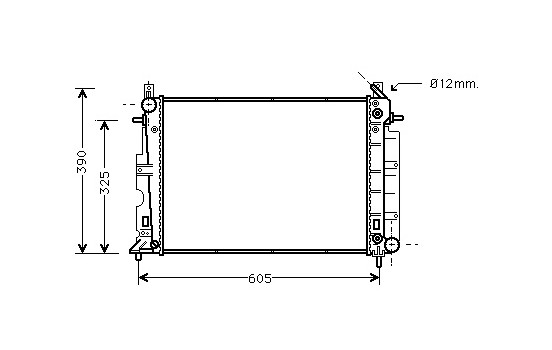 Radiator, engine cooling 47002027 International Radiators
