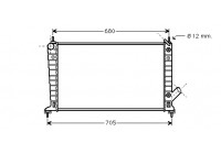 Radiator, engine cooling 47002036 International Radiators