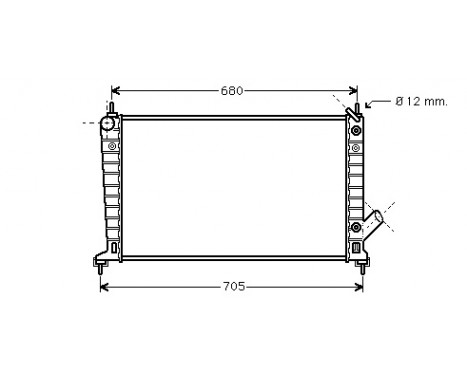 Radiator, engine cooling 47002036 International Radiators