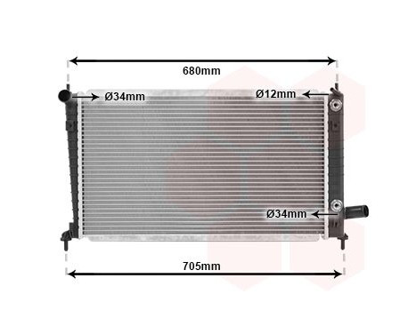 Radiator, engine cooling 47002036 International Radiators, Image 2