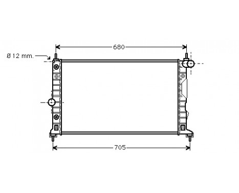 Radiator, engine cooling 47002037 International Radiators