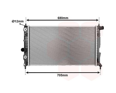 Radiator, engine cooling 47002037 International Radiators, Image 2