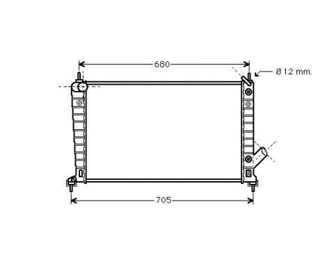 Radiator, engine cooling 47002062 International Radiators