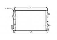Radiator, engine cooling 47002070 International Radiators