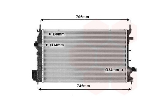 Radiator, engine cooling 47002070 International Radiators, Image 2