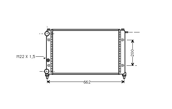 Radiator, engine cooling 49002008 International Radiators