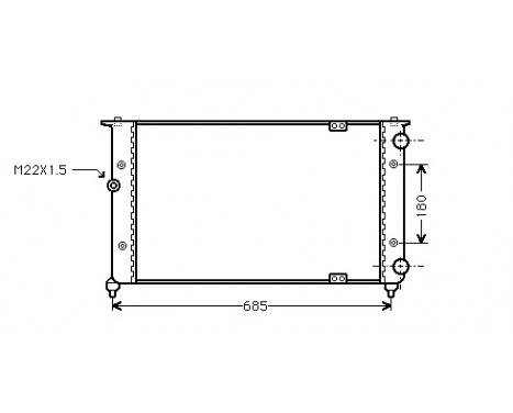 Radiator, engine cooling 49002021 International Radiators