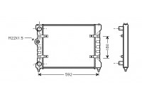 Radiator, engine cooling 49002023 International Radiators Plus