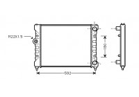 Radiator, engine cooling 49002024 International Radiators