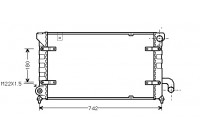 Radiator, engine cooling 49002028 International Radiators