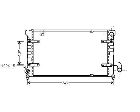 Radiator, engine cooling 49002028 International Radiators