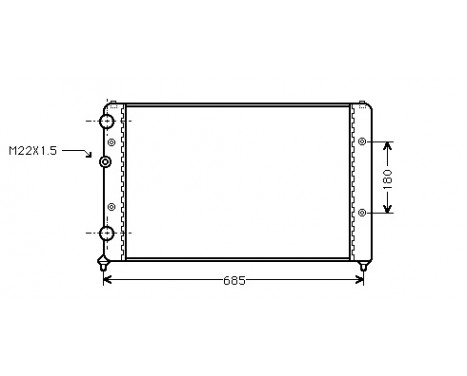 Radiator, engine cooling 49002031 International Radiators