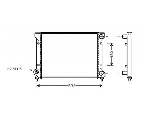 Radiator, engine cooling 49002033 International Radiators