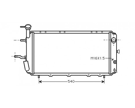 Radiator, engine cooling 51002006 International Radiators