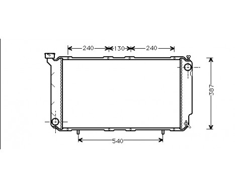 Radiator, engine cooling 51002010 International Radiators