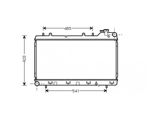 Radiator, engine cooling 51002015 International Radiators
