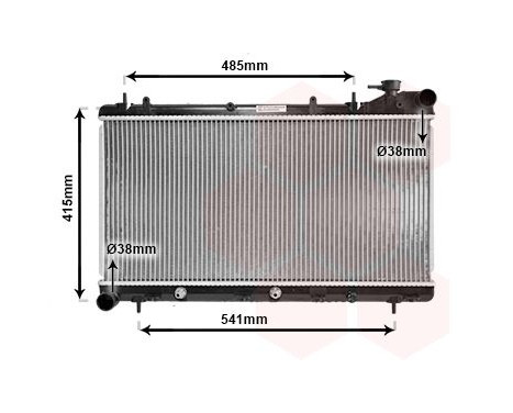Radiator, engine cooling 51002016 International Radiators, Image 2