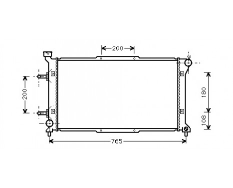 Radiator, engine cooling 51002037 International Radiators