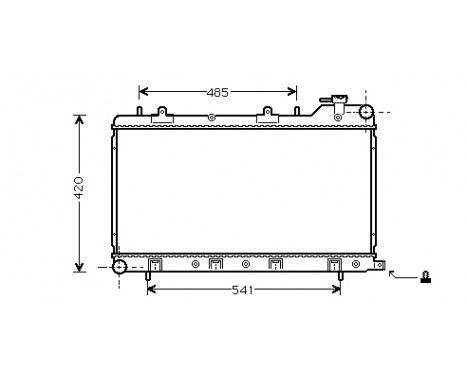 Radiator, engine cooling 51002045 International Radiators, Image 2