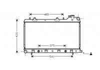Radiator, engine cooling 51002046 International Radiators