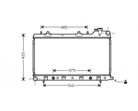 Radiator, engine cooling 51002046 International Radiators