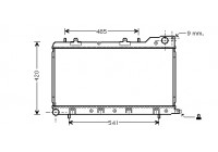 Radiator, engine cooling 51002047 International Radiators