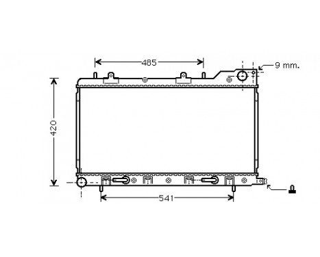 Radiator, engine cooling 51002048 International Radiators