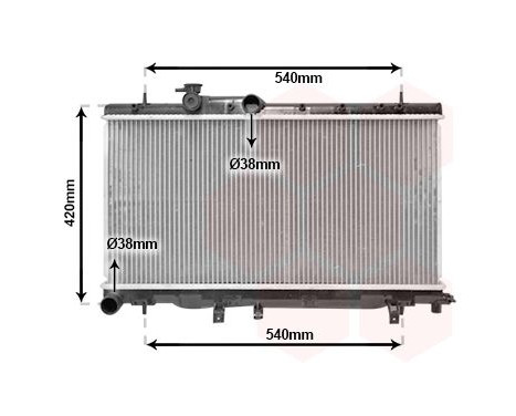 Radiator, engine cooling 51002052 International Radiators, Image 2