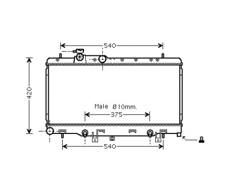 Radiator, engine cooling 51002053 International Radiators