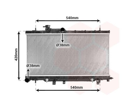 Radiator, engine cooling 51002053 International Radiators, Image 2