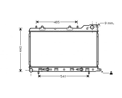 Radiator, engine cooling 51002054 International Radiators