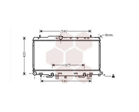Radiator, engine cooling 51002056 International Radiators, Image 2