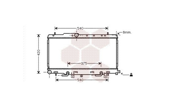 Radiator, engine cooling 51002056 International Radiators, Image 2