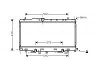Radiator, engine cooling 51002056 International Radiators