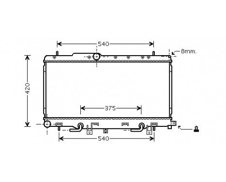 Radiator, engine cooling 51002056 International Radiators