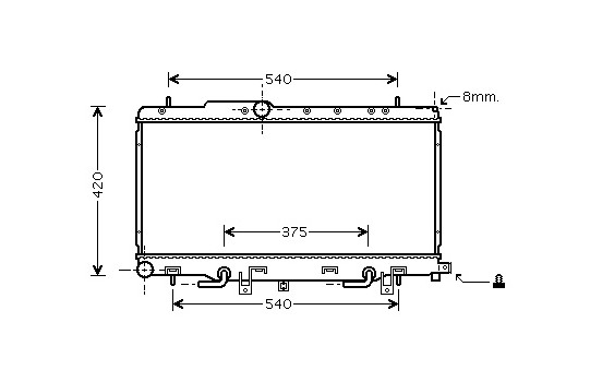 Radiator, engine cooling 51002056 International Radiators