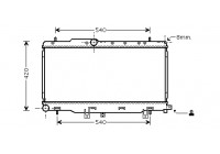 Radiator, engine cooling 51002057 International Radiators