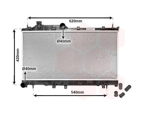 Radiator, engine cooling 51002065 International Radiators, Image 2