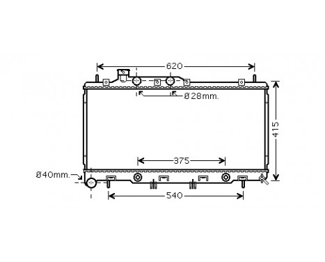 Radiator, engine cooling 51002069 International Radiators