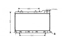Radiator, engine cooling 51002071 International Radiators