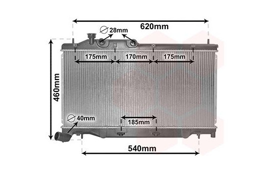 Radiator, engine cooling 51012701 International Radiators