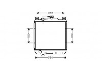 Radiator, engine cooling 52002018 International Radiators