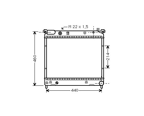 Radiator, engine cooling 52002025 International Radiators